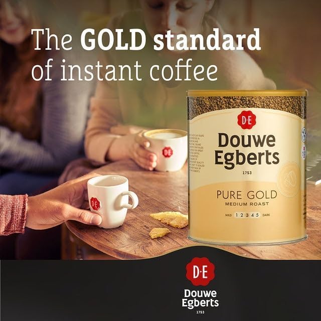 Douwe Egberts Pure Gold Freeze Dried Instant Coffee 750g Tin - Medium Roast