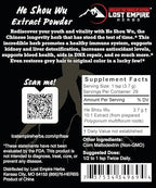 Lost Empire Herbs He Shou Wu 10:1 Extract Powder | Polygonum multiflorum or Fo-Ti Traditionally Prepared Roots for Jing (100 Grams)