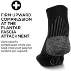 Feetures Plantar Fasciitis Relief Light Cushion Quarter Sock - Arch Support for Men & Women