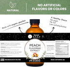 Peach Extract for Baking, Drinks, Ice Cream and Candy - 2 Oz - Harvest Moon Delights - Peach Flavoring, Flavor