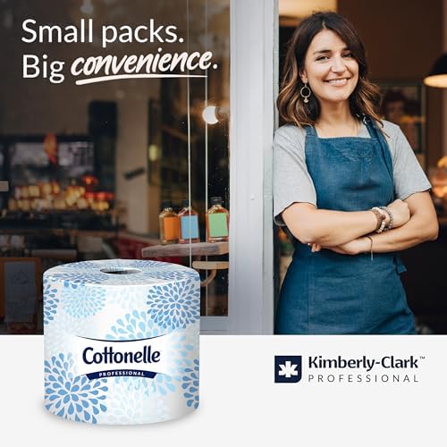 Cottonelle Professional Standard Roll Toilet Paper, Bulk (13135), 2-Ply, White, Compact for Easy Storage (20 Rolls of 451 Sheets, 9,020 Sheet Total)