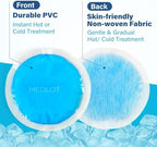 LotFancy Ice Pack for Injuries Reusable, 8 Small Gel Heating Cooling Pads with Cloth Backing, Hot Cold Therapy for Eyes After Surgery, Face, Breastfeeding, Wisdom Teeth, Jaw, Headache, Sinus Relief