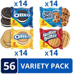 OREO Original, OREO Golden, CHIPS AHOY! & Nutter Butter Cookie Snacks Variety Pack, 56 Snack Packs (2 Cookies Per Pack)