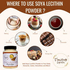 Flavour Drum SOYA Lecithin Powder 200 g (7 oz) | 100% Pure Plant-Based Emulsifier | Non-GMO Soy Lecithin for Baking, Chocolate Making, Sauces & Keto Recipes | Vegan, Gluten-Free | No Additives