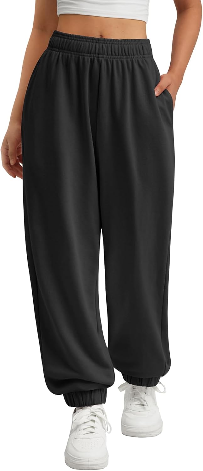 ATHMILE Sweatpants Women Baggy Lounge Pants Workout Gym Active High Waisted Comfy Joggers for Women Fall Clothes 2026