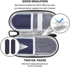 MOSLA Insulin Cooler Travel Case for Diabetic Organize Medication Insulated Cooling Bag with 2 Ice Packs for Insulin Pens and Other Diabetic Supplies