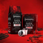Community Coffee Dark & Bold Intense Blend, Dark Roast Ground Coffee, 12 Ounce Bag (Pack of 1)