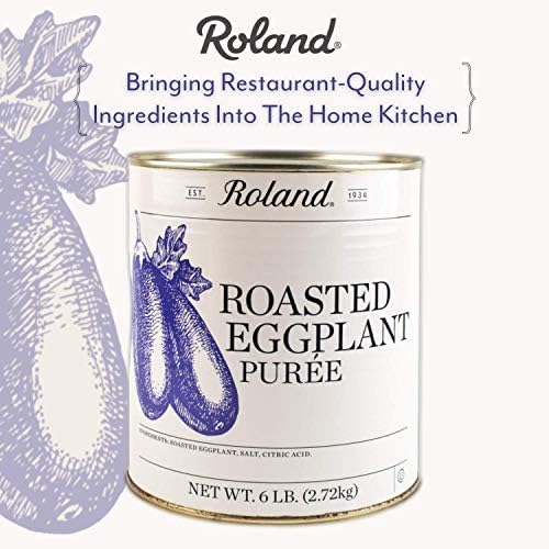 Roland Foods Roasted Eggplant Puree, Specialty Imported Food, 6.25 Pound Can, Pack of 1