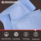 Disposable Cleaning Cloths Roll Disposable Dish Cloth Multi-Purpose Heavy Duty Paper Towels-200 Sheets,Blue