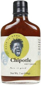 Chipotle Pepper Hot Sauce - 7oz Bottle - Made in USA with Jalapeno & Chipotle Peppers - All Natural Ingredients, Non-GMO, Gluten-Free, Sugar-Free, Vegetarian, Keto