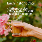 Tea India Chai Moments Masala Chai Tea Instant Latte Mix Flavorful Blend Of Premium Black Tea & Natural Ingredients Traditional Indian Caffeinated Tea Individually wrapped 10 Sachets