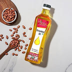 Dwaraka Organic - Cold Pressed Peanut Oil, 1L, 33 Fl Oz, Groundnut Oil, Healthy, Organic, Non GMO, All Natural