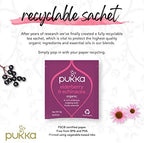 Pukka Organic Tea Bags, Elderberry & Echinacea Herbal Tea, Perfect for Wellness Support, 20 Count (Pack of 3) 60 Tea Bags