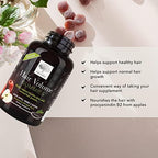 NEW NORDIC Hair Volume Gummies, 2500 mcg Biotin, Daily Hair Vitamins Supplement to Support Hair Skin & Nails, Vegan, 60 Count (Pack of 1)