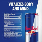 Red Bull Energy Drink with 114mg Caffeine plus Taurine & B Vitamins, 12 Fl Oz, Pack of 24 Cans