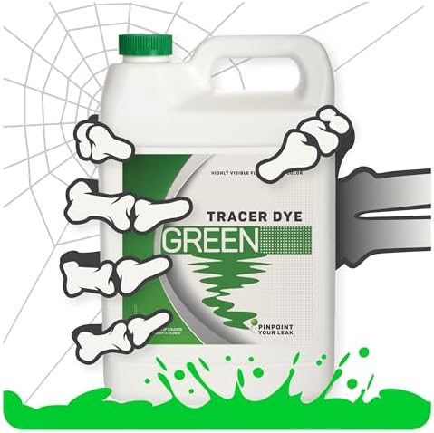 Green Tracing Dye - Highly Visible Concentrated Fluorescent Leak Detection Dye - 1 Gallon