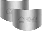 Jupswan Finger Guards for Cutting Kitchen Tool Stainless Steel Finger Guard Finger Protector Avoid Hurting When Slicing and Dicing 2 Pack