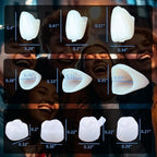 100 PCS Temporary Crowns for Teeth Dental Crown Kit with Molar Caps Tooth Veneers Snap On Tooth Covers for Adults Repair Broken Teeth Cap Kit for Anterior Posterior Use