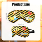Construction Sleep Mask, Adjustable Eye Mask for Sleeping Soft and Comfortable Sleep Mask for Kids Boys Girls Men Women Architectural Design Blackout Eye Shade Cover for Travel and Night Sleep