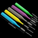 Patelai 50 Pieces Braces Brush for Cleaner Interdental Brush Between Teeth Toothpick Flosses Dental Flossing Head Oral Hygiene Tooth Cleaning Tool(Light Blue, Purple, Yellow, Gray, Light Green)