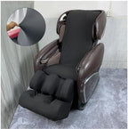 Full Body Shiatsu Massage Chair Protective Cover,Ultra Soft Stretch Fabric Massage Chair Zero Gravity Washable Cover Reclining Chair Dust Proof Cover,Black,Whole Body