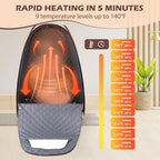 Upgraded Portable Steam Sauna, Portable Sauna Box for Home, Home Sauna Tent Full Body, 1200W 3L Steam Generator, 99 Minute Timer, Folding Chair, Remote Control Included (Purple)