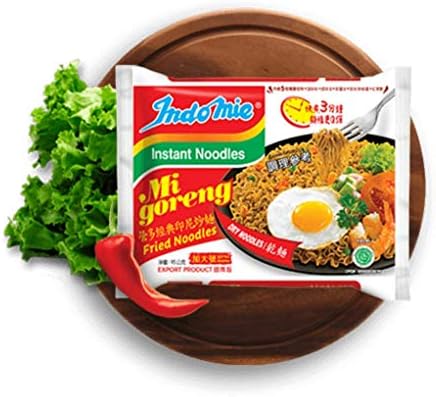 Indomie Mi Goreng Instant Stir Fry Noodles, Halal Certified, Original Flavor, 3 Ounce (Pack of 30)