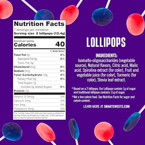 Smart Sweets Halloween Lollipops, 3 Ounce
