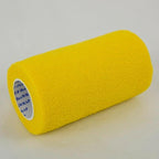 SU-PER flexWRAP 12 Rolls Self Adhesive Bandages - Strong, Cohesive, Flexible, First Aid Bandages - for Wound Dressings & Horse Leg Wraps - 4" x 5 Yards, Yellow