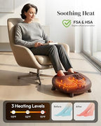 Heycool 2026 Upgrade FSA Eligible HSA Foot Massager, Shiatsu Foot Massager Machine with Heat and Compression for Plantar Fasciitis Neuropathy, Remote Control, Gifts, Size 14