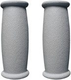 Crutch Hand Grip Replacement, 2 Pack Cane Crutch Handgrips Soft Rubber Crutches Handle for Most Standard Aluminum Crutches, Replacment Cushion Tops Axillary Support Double Crutches Accessories