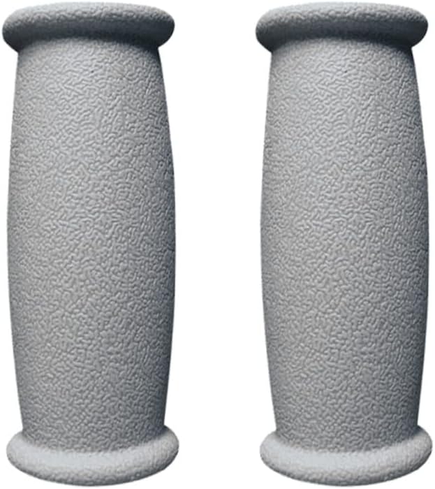 Crutch Hand Grip Replacement, 2 Pack Cane Crutch Handgrips Soft Rubber Crutches Handle for Most Standard Aluminum Crutches, Replacment Cushion Tops Axillary Support Double Crutches Accessories