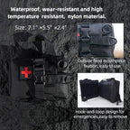 IFAK Trauma Kit, EMT Pouch Molle Ifak Pouch, 4 Inch Israeli Bandage, Survival First Aid Kit with Tourniquet for Tactical, Travel, Hiking, Military Vehicles, Camping, Outdoor (Black)