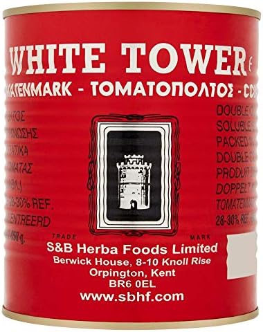 White Tower Tomato Puree (double conventrate) - 850g