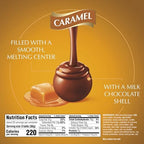 Lindt LINDOR Caramel Milk Chocolate Candy Truffles, Milk Chocolate Candy with Smooth, Melting Truffle Center, 25.4 oz., 60 Count