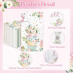 100PCS Tea Party Paper Napkins 3 Ply Disposable Hand Towels for Bathroom Spring Floral Tea Cup Guest Napkins Decorative Flower Teacups Dinner Napkins for Wedding Bridal Baby Shower Birthday Party