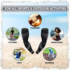 Millenti Cooling Arm Sleeve Compression - Sun Protection Sport Recovery Sleeves, Cools when Wet, Unisex in 4 Sizes - 2pcs