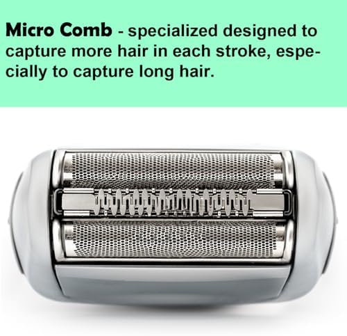 Series 5 Replacement Head 52S for Braun Electric Shaver, S5 Wet and Dry Replacement Head Compatible with Braun 5 Series Foil and Cutter 5190cc 5090 5020 (2 Count)