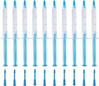 Professional Teeth Whitening Gel 10 PCS 3ML Sensitive Tooth Whitener Gel Syringes Refills 35% CP Bleaching Gel for Teeth Whitening Light