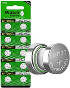 Cotchear 10pcs 1.5V AG10 Alkaline Battery 189 389 AG10 LR1130 LR54 V10GA Battery Alkaline Button Coin Cell Batteries