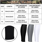 3 Pairs Calf Compression Sleeves for Men And Women Football Leg Sleeve Footless Compression Sock for Running Athlete Cycling (Black, White, Gray, X-Large)