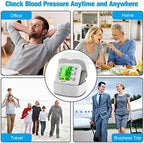Wrist Blood Pressure Monitor 2026 Upgraded Digital BP Machine with Tri-Backlit Display, Automatic Wrist Blood Pressure Monitor Pulse Rate Monitoring, USB Rechargeable, 2x99 Memory Readings