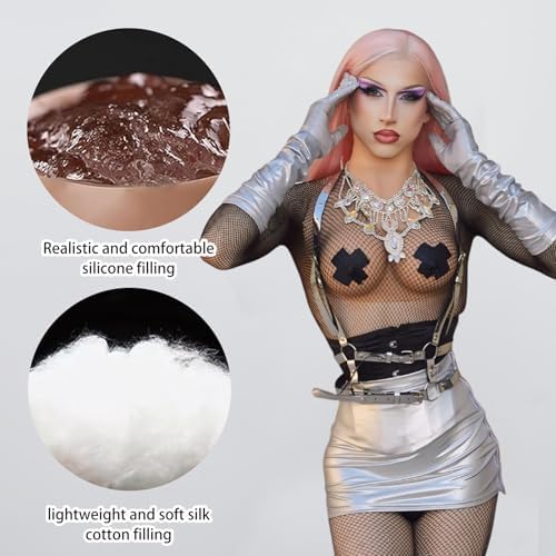 Sllicone Breastplate for Crossdressers Breast Forms Transgender Cosplay Fake Breasts Drag Queens