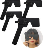 4 Pcs Ophthalmic Eye Occluder for Ophthalmologists Orthoptists Optometrists Eye Exam Tool (Black)