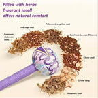 Manual Wormwood Massage Hammer for Back Pain Relief - 12.5 Inch Lymphatic Drainage & Meridian Tapping Tool, Handmade Natural Herbs Body Massager