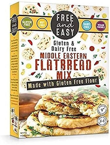 Free & Easy Gluten & Dairy Free Middle Eastern Flatbread Mix - 250 Grams