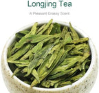 FullChea - Longjing Tea - Dragonwell Tea - Chinese Green Tea Loose Leaf - First Grade - Natural Lung Ching Dragon Well - 8oz / 226g
