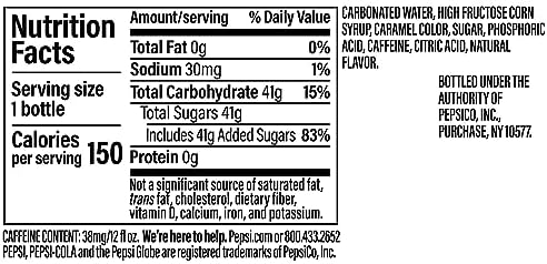 Pepsi Cola, 12 Fl Oz Bottles, 8 Pack