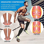 Zipper Compression Socks, 2 Pairs 15-20 mmHg Closed Toe Compression Stockings for Men Women