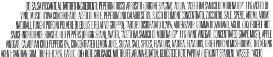 Firelli Truffle Italian Hot Sauce, Gluten Free, 5 Fluid Ounces (Pack Of 6)